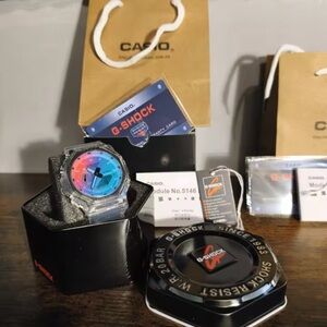 Casio G-Shock Blue and Pink Watch